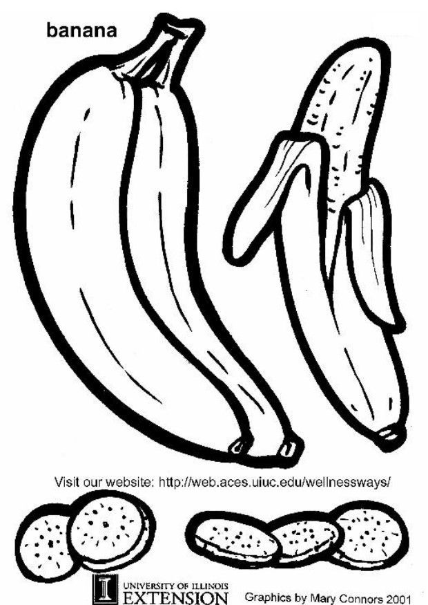 96 Banana Coloring Pages Printable 5