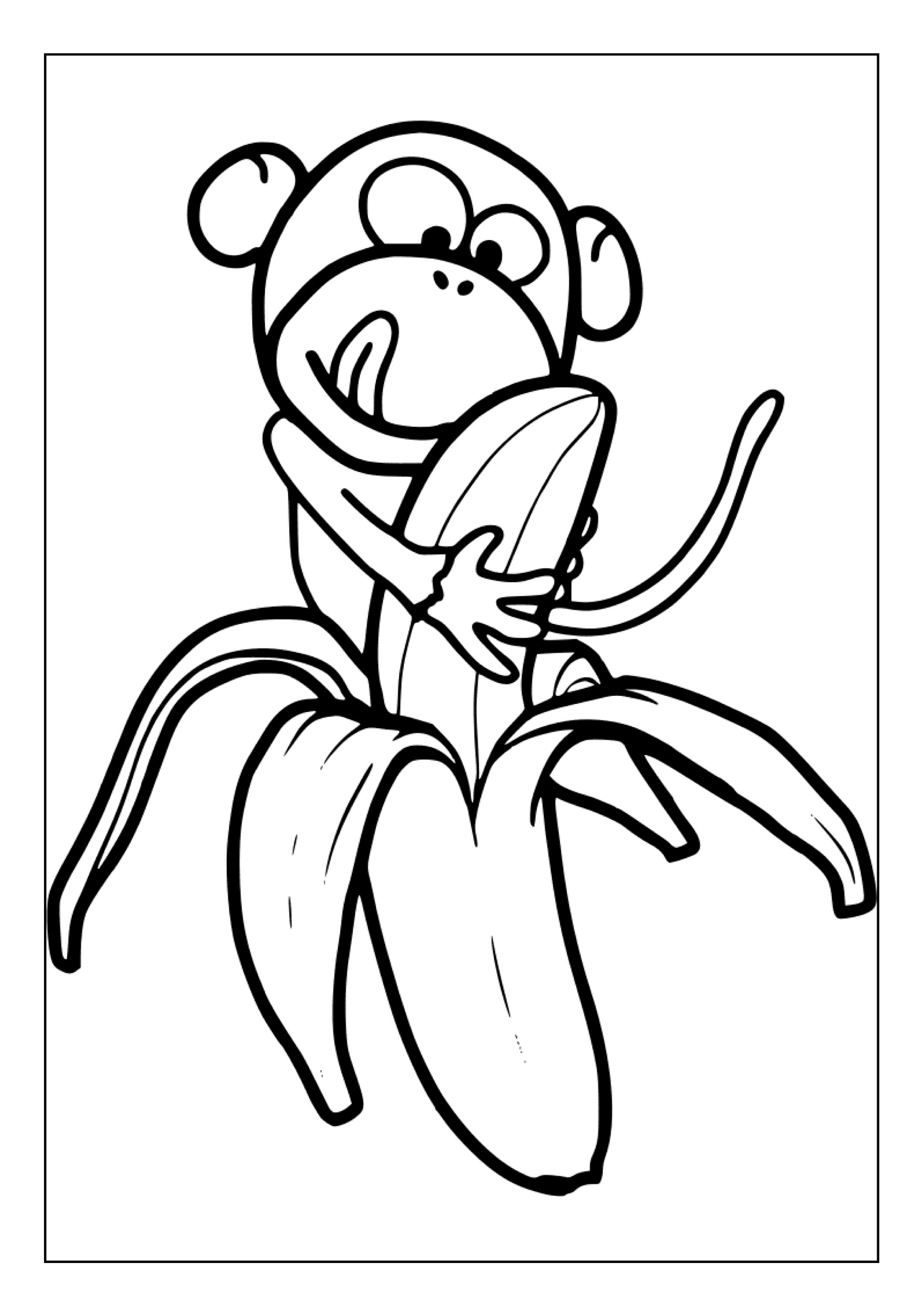 96 Banana Coloring Pages Printable 78