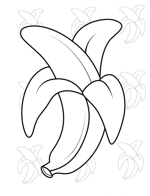 96 Banana Coloring Pages Printable 85