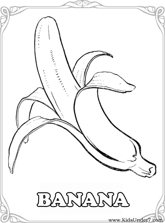 96 Banana Coloring Pages Printable 9