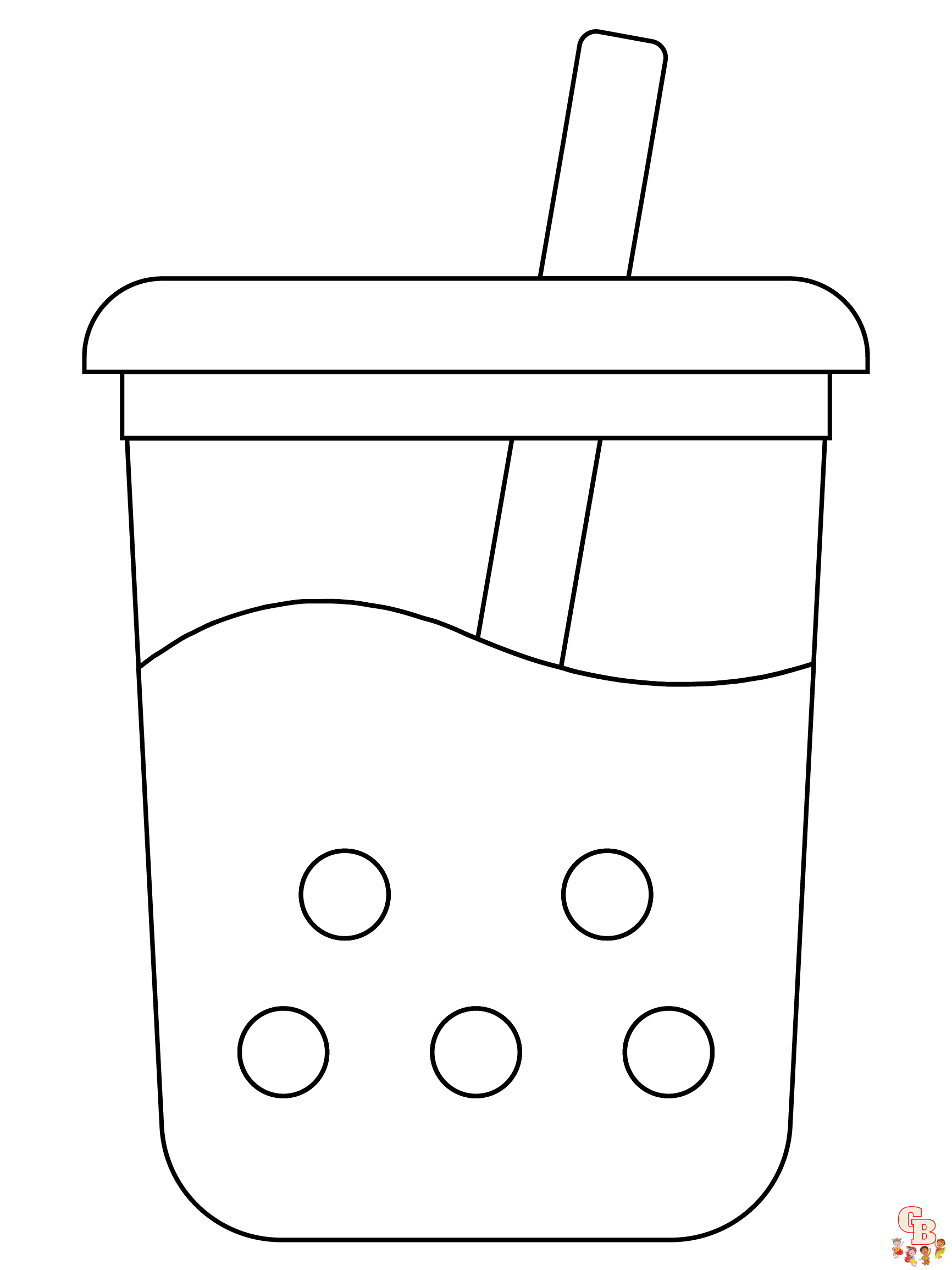 98 Boba Tea Coloring Pages Printable 1