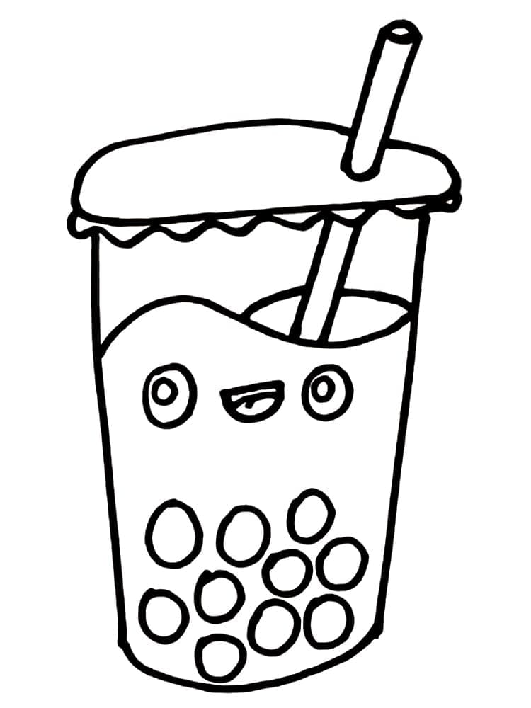 98 Boba Tea Coloring Pages Printable 24