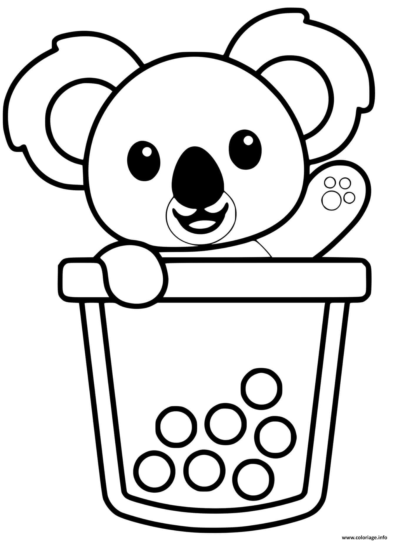 98 Boba Tea Coloring Pages Printable 42