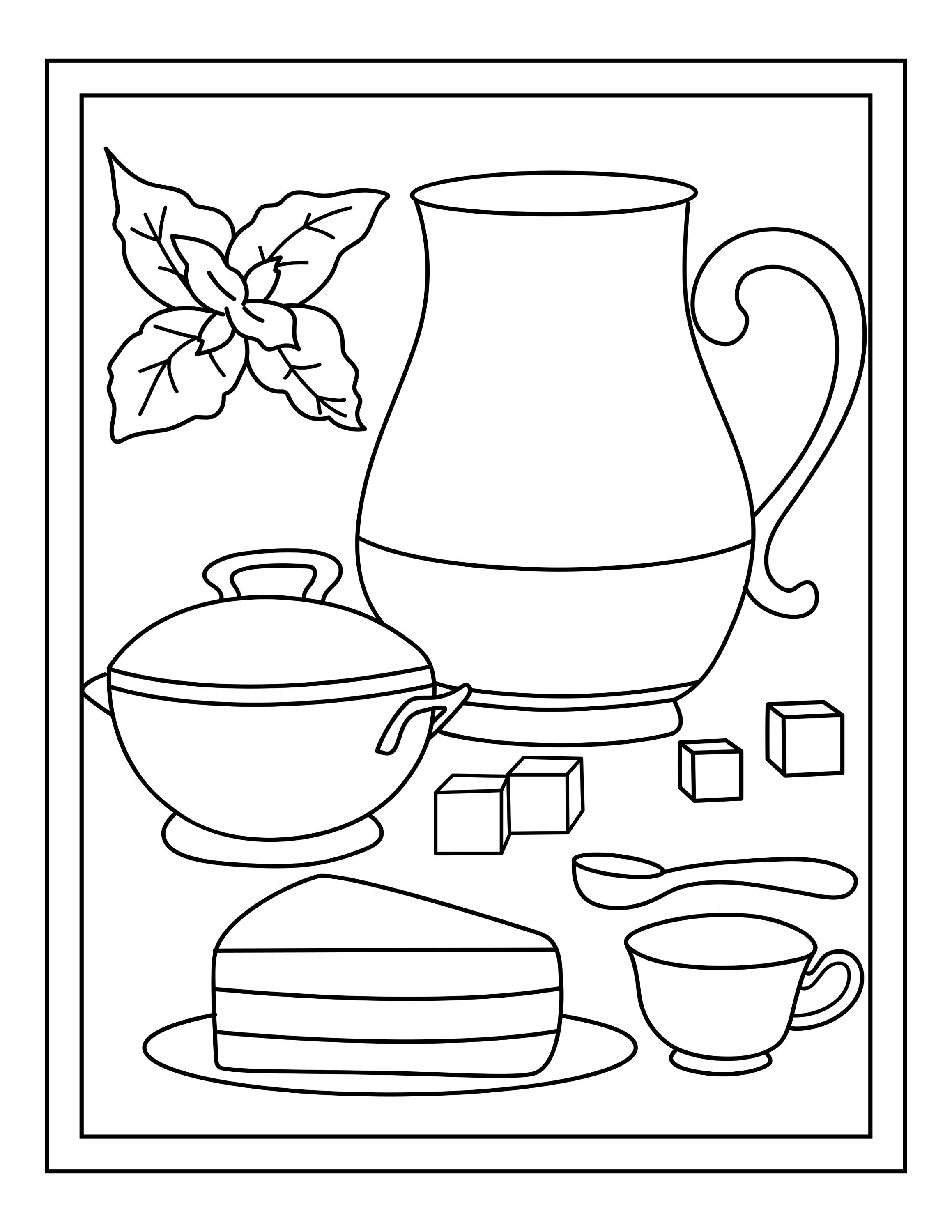 98 Boba Tea Coloring Pages Printable 43