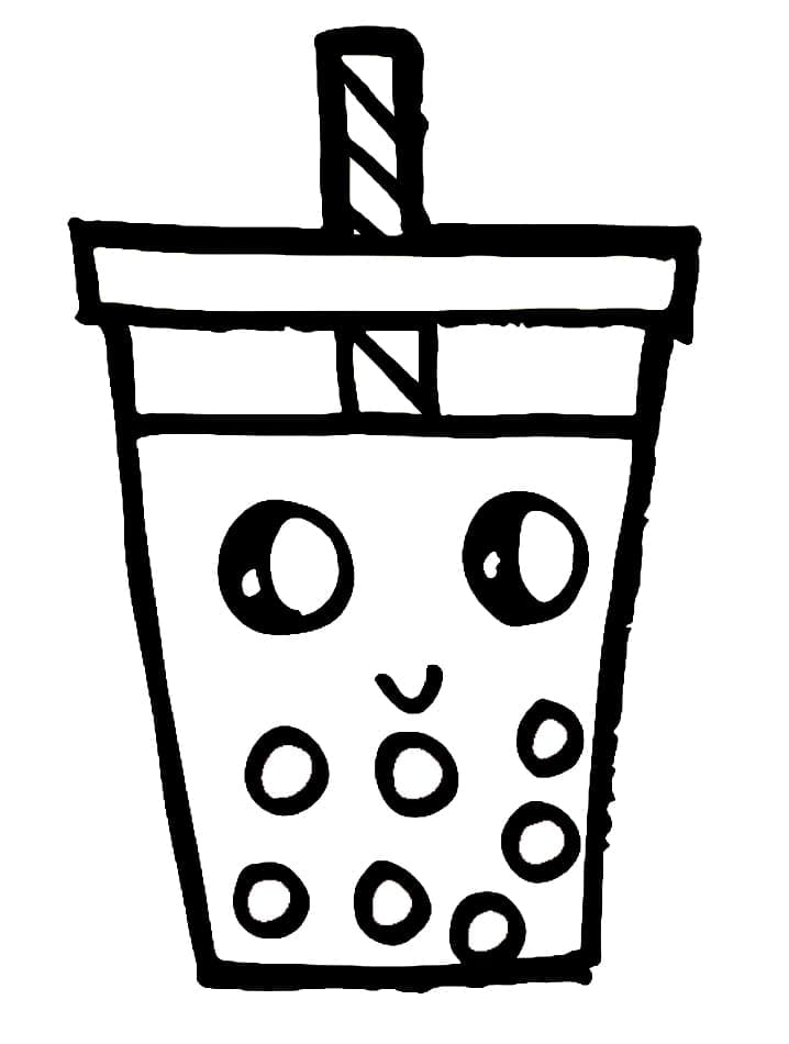 98 Boba Tea Coloring Pages Printable 47