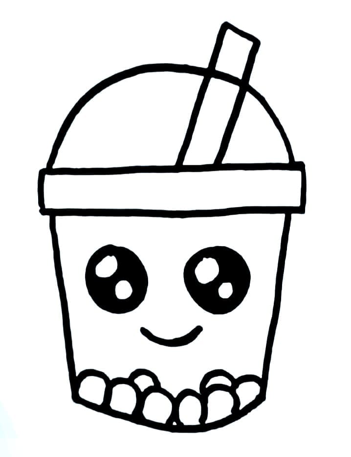 98 Boba Tea Coloring Pages Printable 49