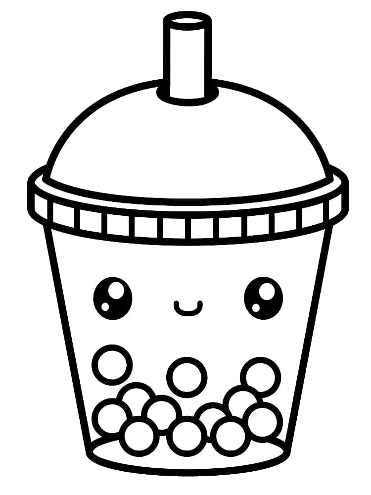 98 Boba Tea Coloring Pages Printable 56