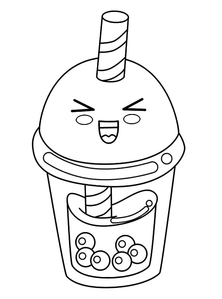 98 Boba Tea Coloring Pages Printable 59