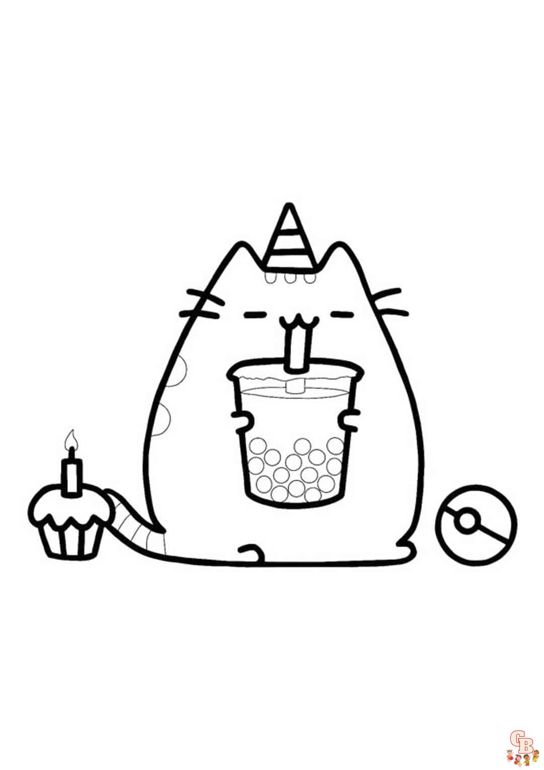 98 Boba Tea Coloring Pages Printable 72