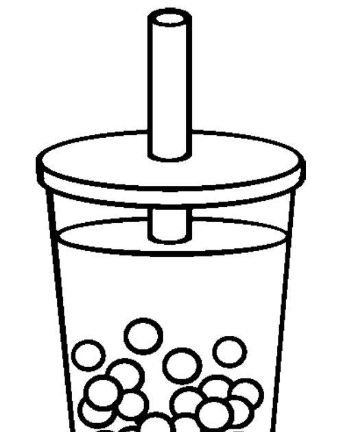 98 Boba Tea Coloring Pages Printable 79