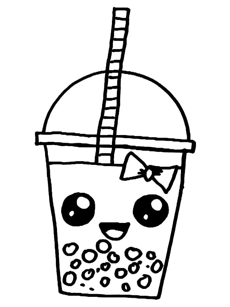 98 Boba Tea Coloring Pages Printable 81