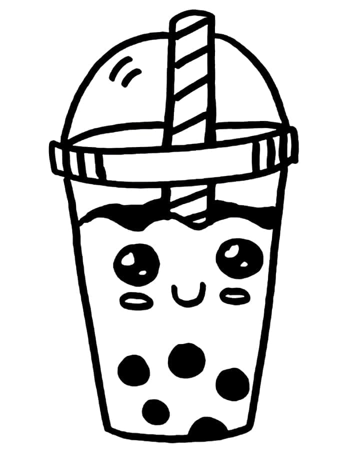 98 Boba Tea Coloring Pages Printable 82