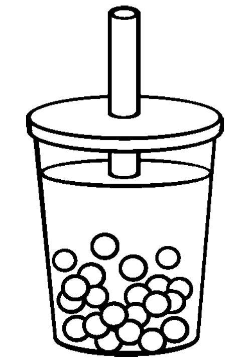 98 Boba Tea Coloring Pages Printable 92