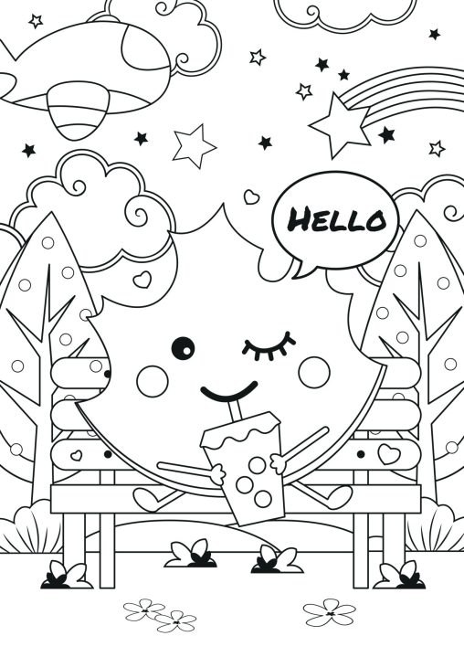 98 Boba Tea Coloring Pages Printable 96