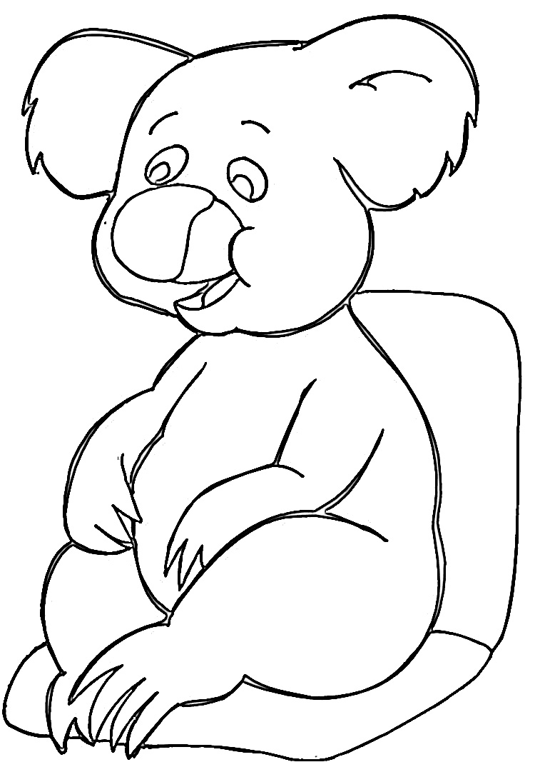 98 Delightful Koala Coloring Pages Printable 1