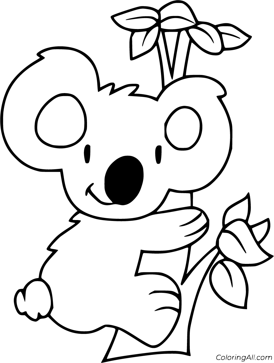 98 Delightful Koala Coloring Pages Printable 11