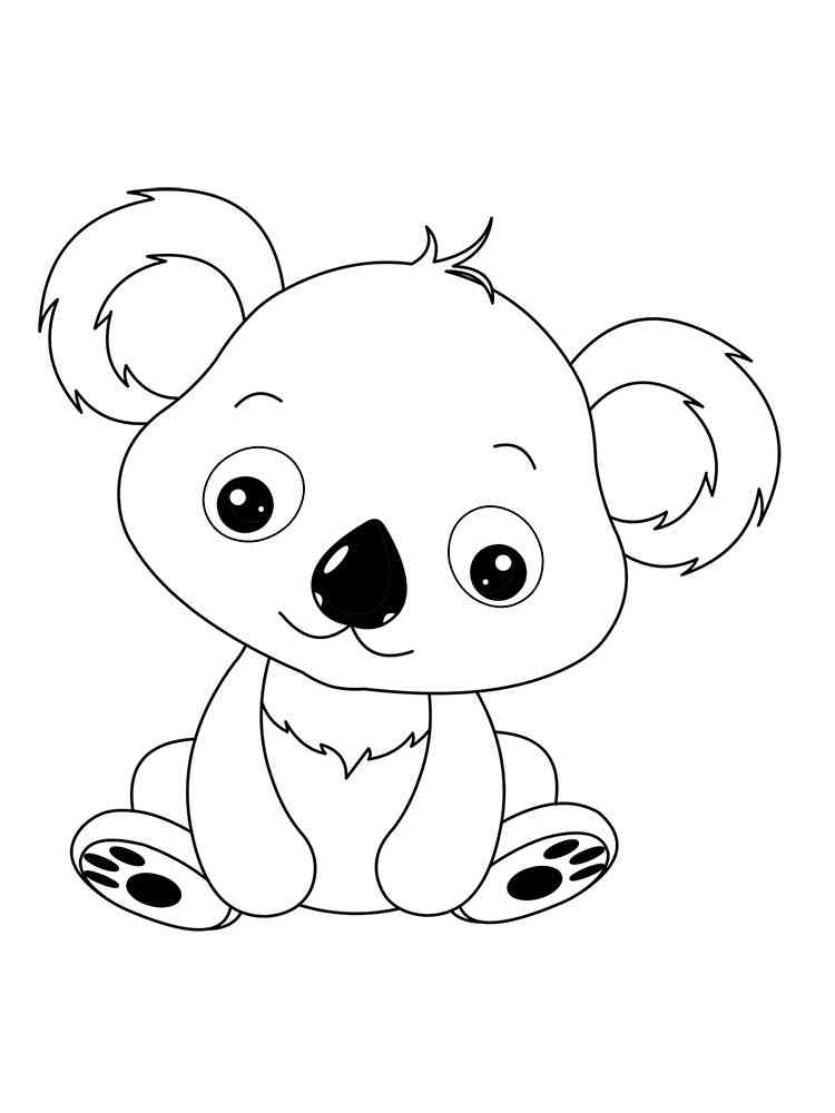 98 Delightful Koala Coloring Pages Printable 16