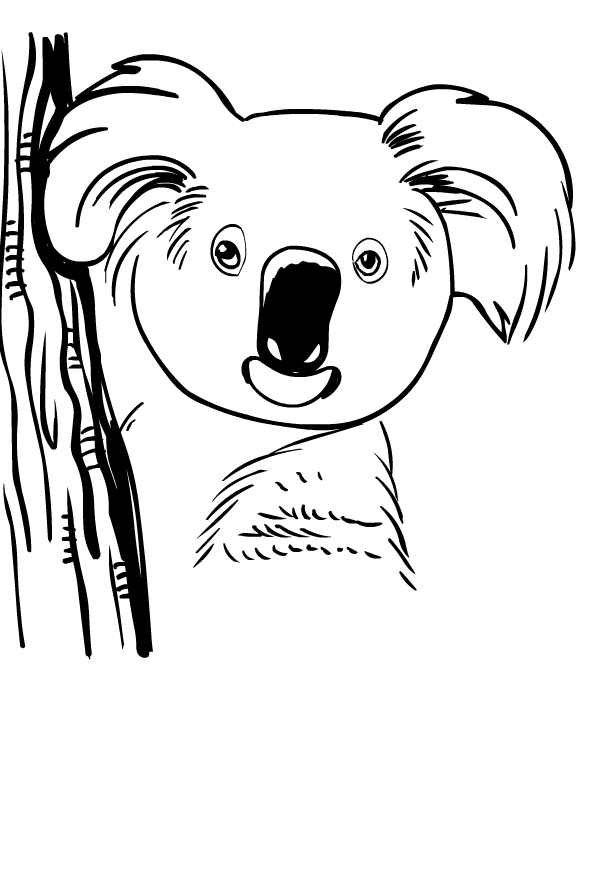 98 Delightful Koala Coloring Pages Printable 19