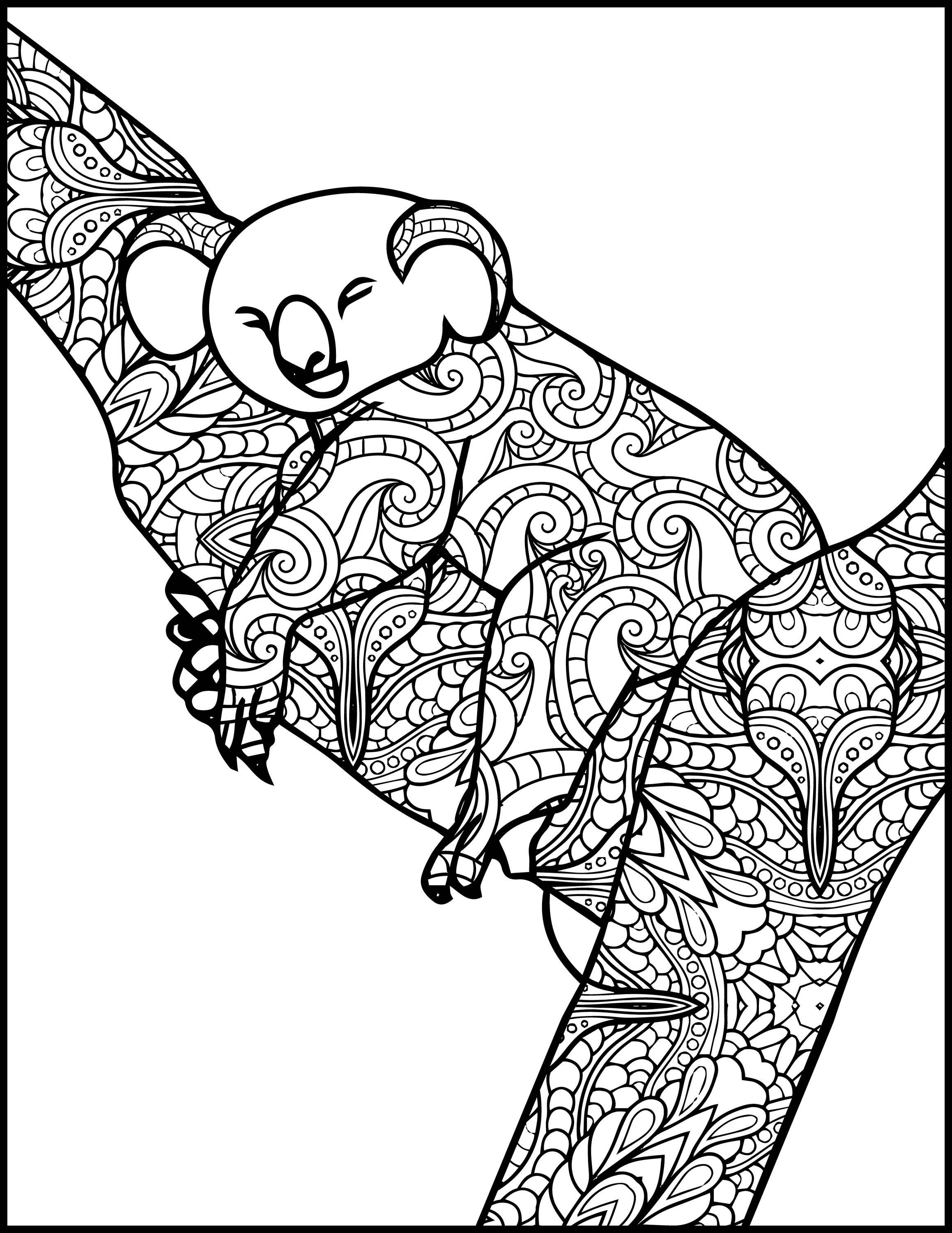 98 Delightful Koala Coloring Pages Printable 26