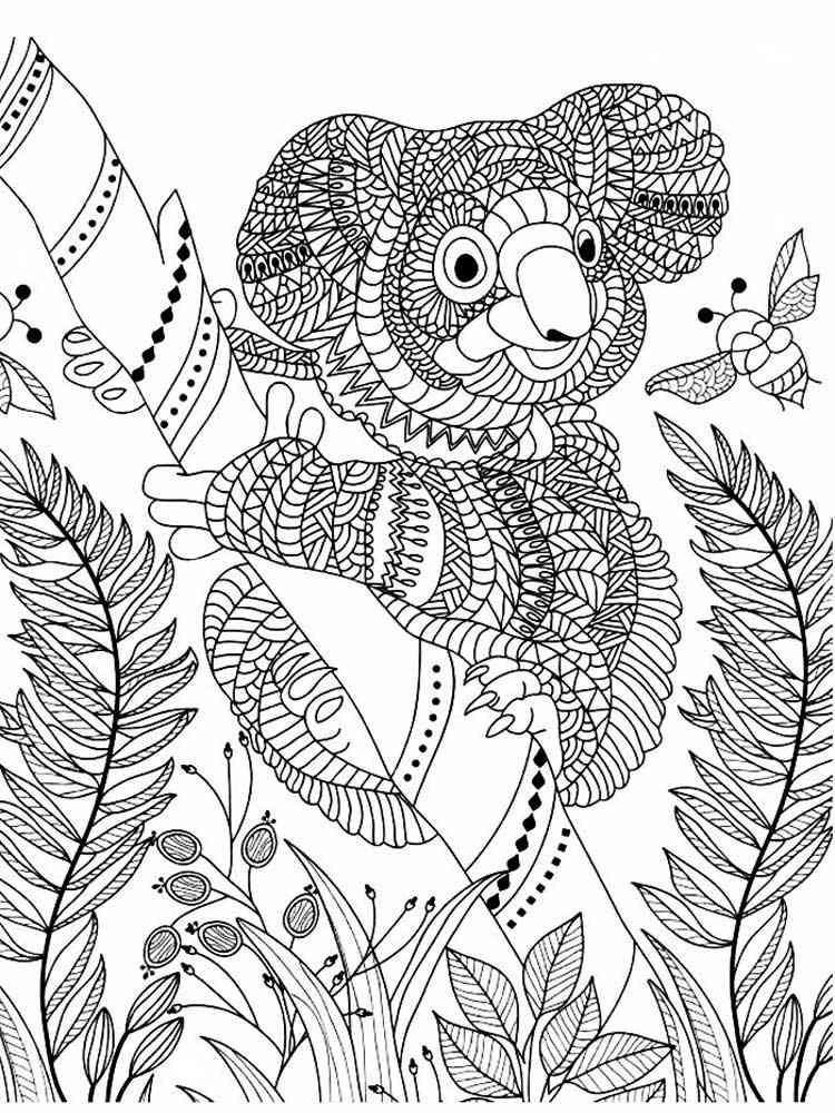 98 Delightful Koala Coloring Pages Printable 28