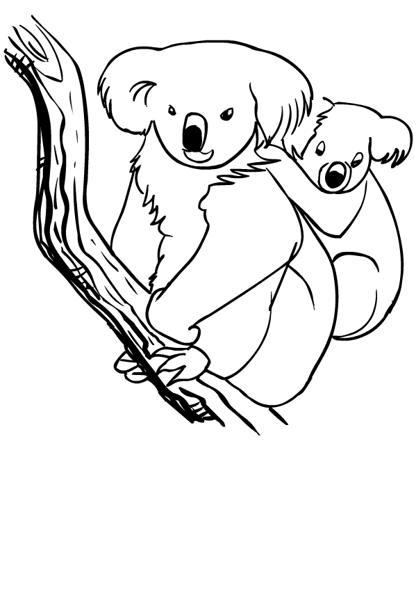 98 Delightful Koala Coloring Pages Printable 38