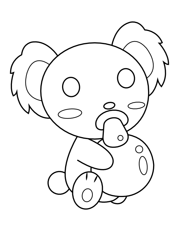 98 Delightful Koala Coloring Pages Printable 4