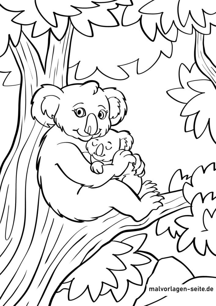 98 Delightful Koala Coloring Pages Printable 42