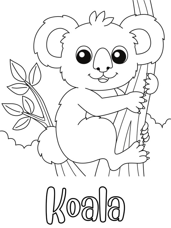 98 Delightful Koala Coloring Pages Printable 44