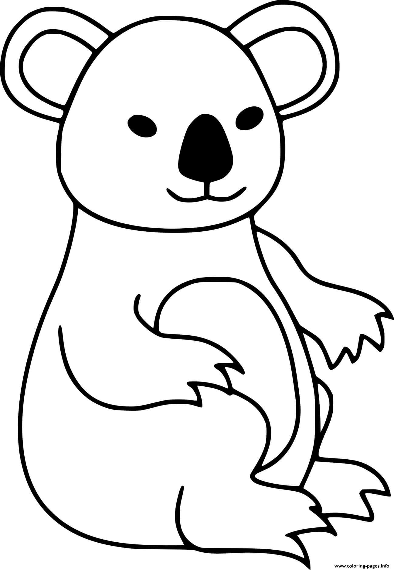 98 Delightful Koala Coloring Pages Printable 57