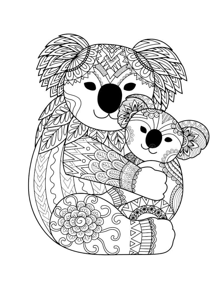 98 Delightful Koala Coloring Pages Printable 58