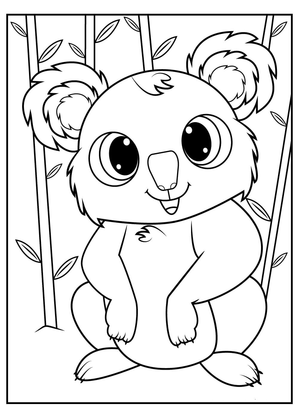 98 Delightful Koala Coloring Pages Printable 60