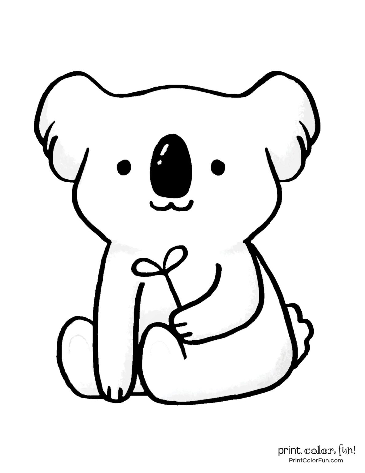 98 Delightful Koala Coloring Pages Printable 66