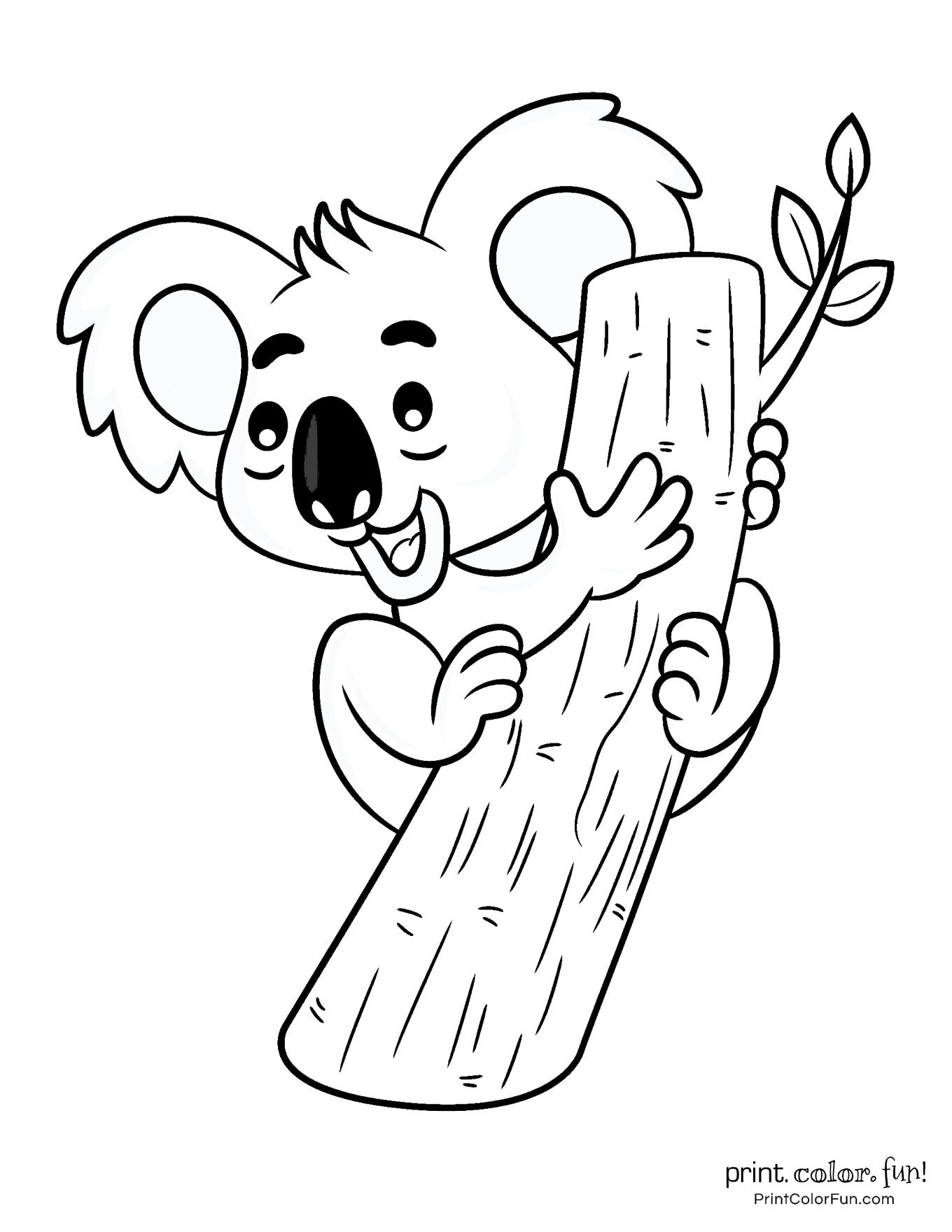 98 Delightful Koala Coloring Pages Printable 67