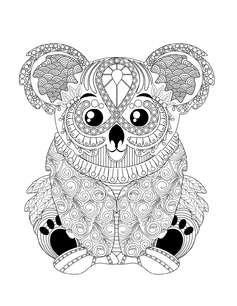 98 Delightful Koala Coloring Pages Printable 70