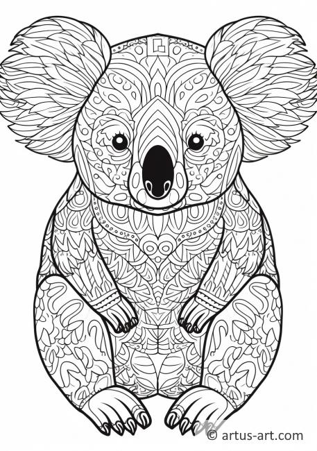 98 Delightful Koala Coloring Pages Printable 76