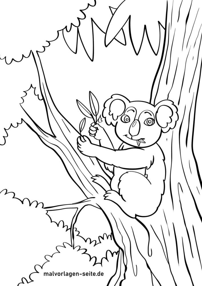 98 Delightful Koala Coloring Pages Printable 81