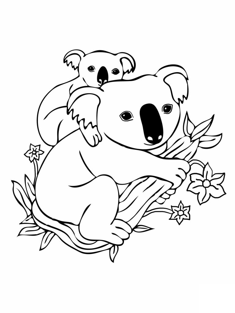 98 Delightful Koala Coloring Pages Printable 82