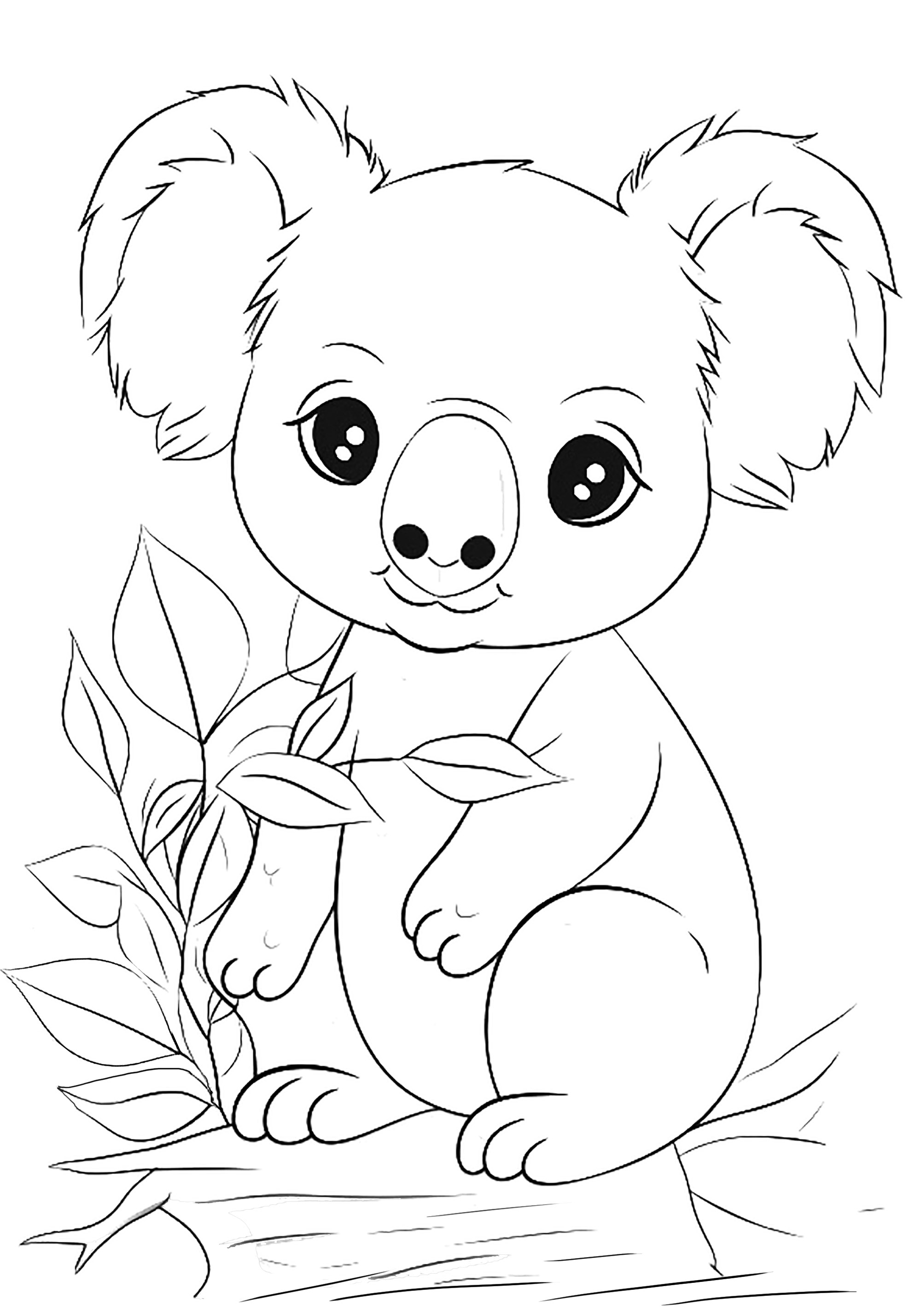 98 Delightful Koala Coloring Pages Printable 94