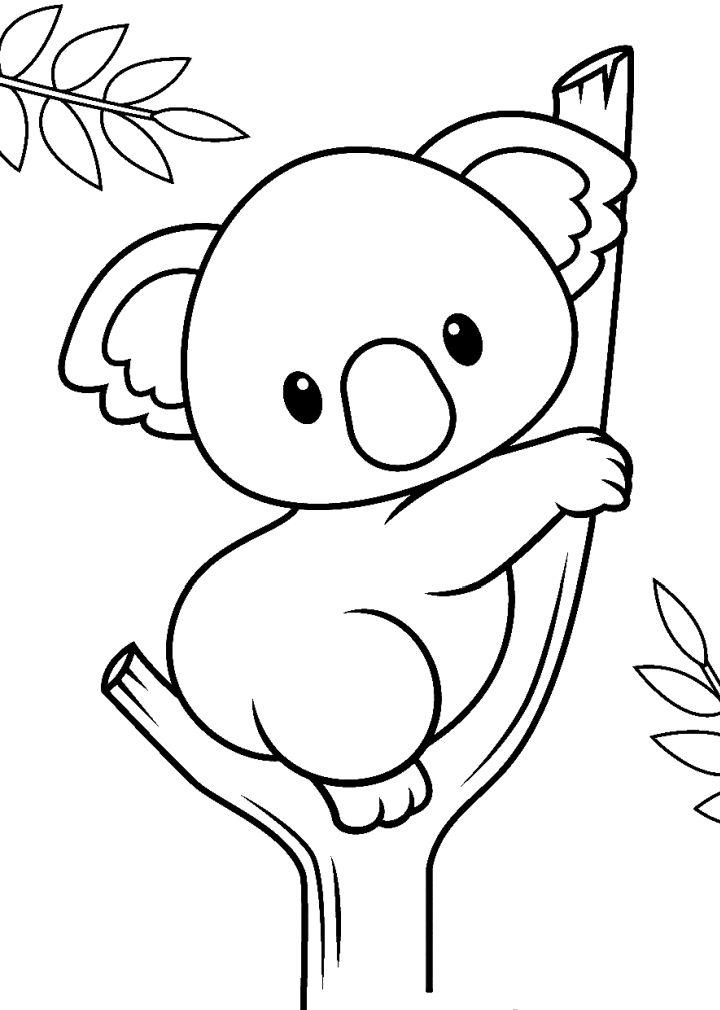 98 Delightful Koala Coloring Pages Printable 95