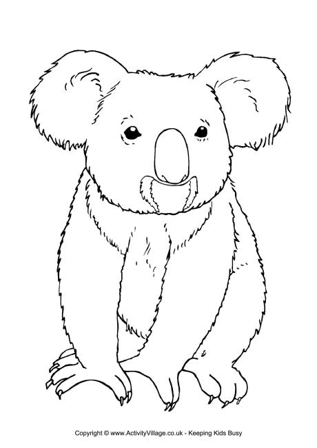 98 Delightful Koala Coloring Pages Printable 97