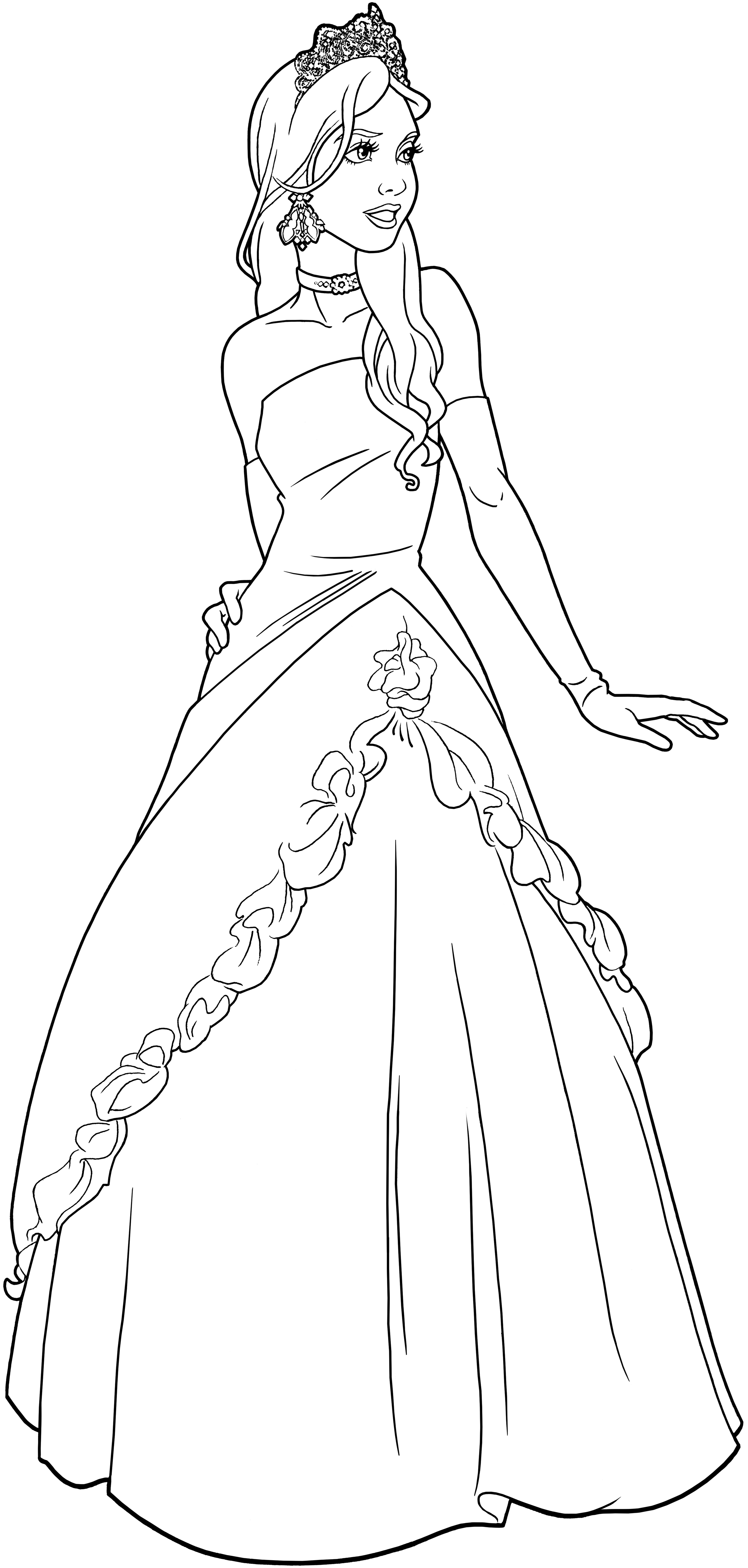 99 Disney Princess Coloring Pages for Kids Printable 14