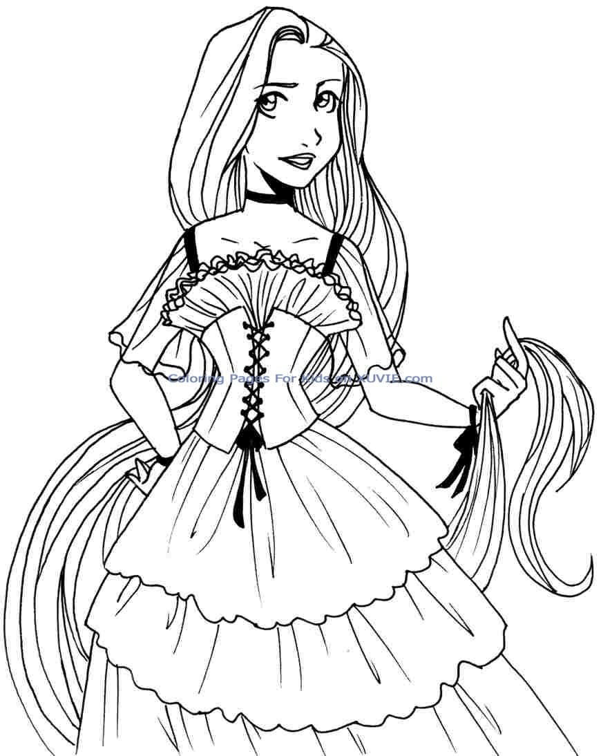 99 Disney Princess Coloring Pages for Kids Printable 15