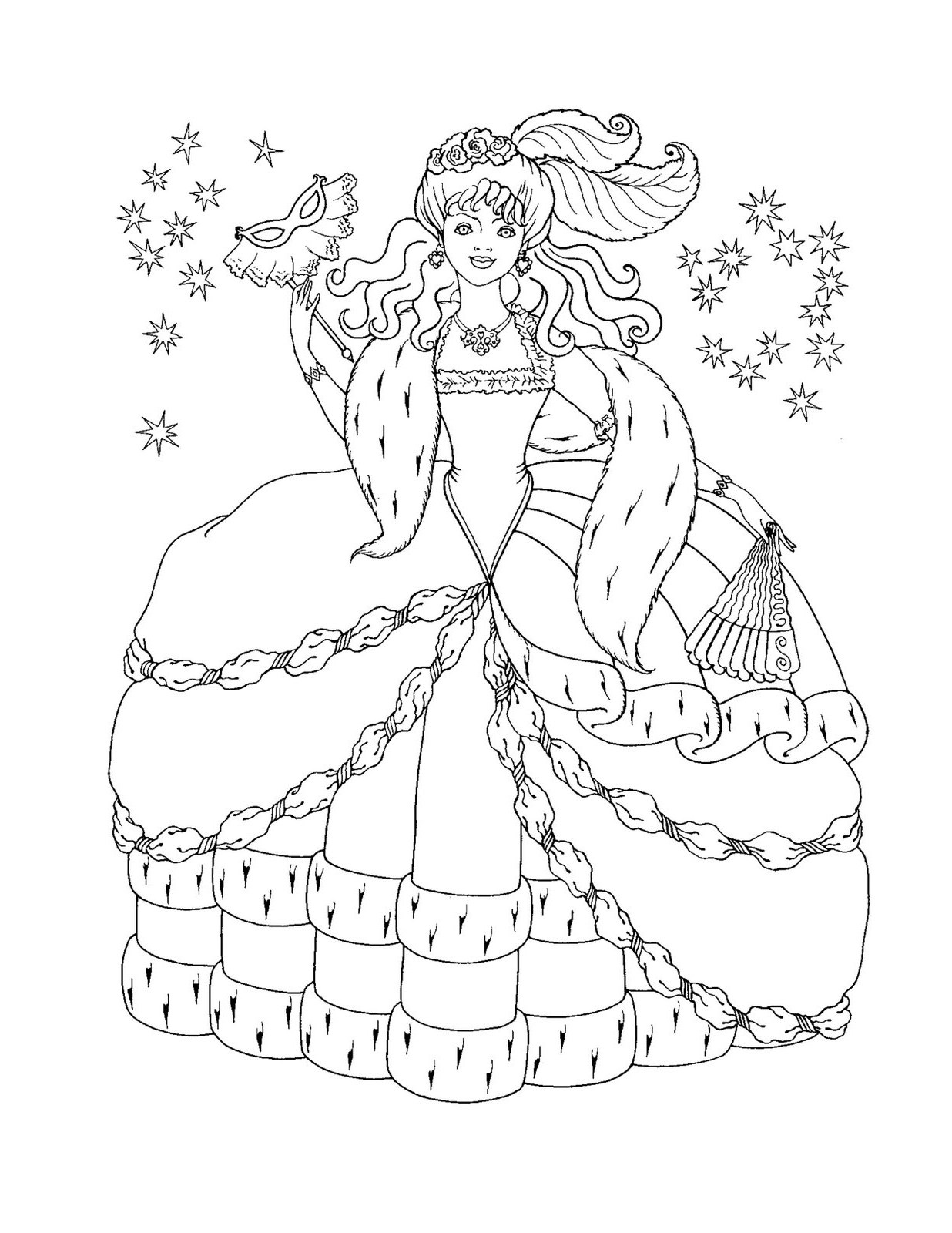 99 Disney Princess Coloring Pages for Kids Printable 16