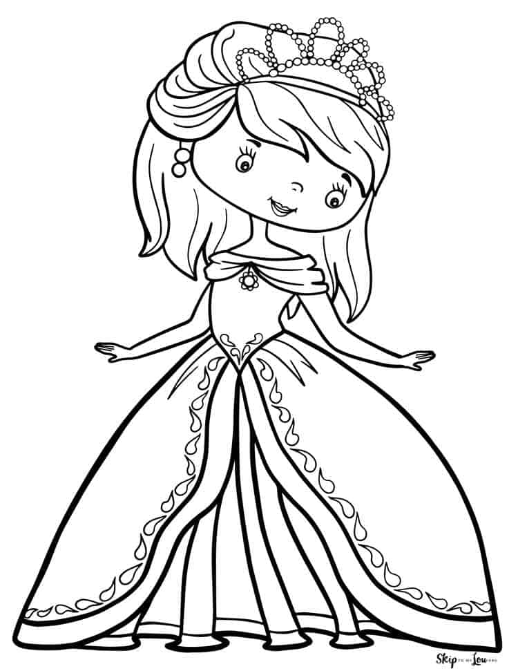 99 Disney Princess Coloring Pages for Kids Printable 21