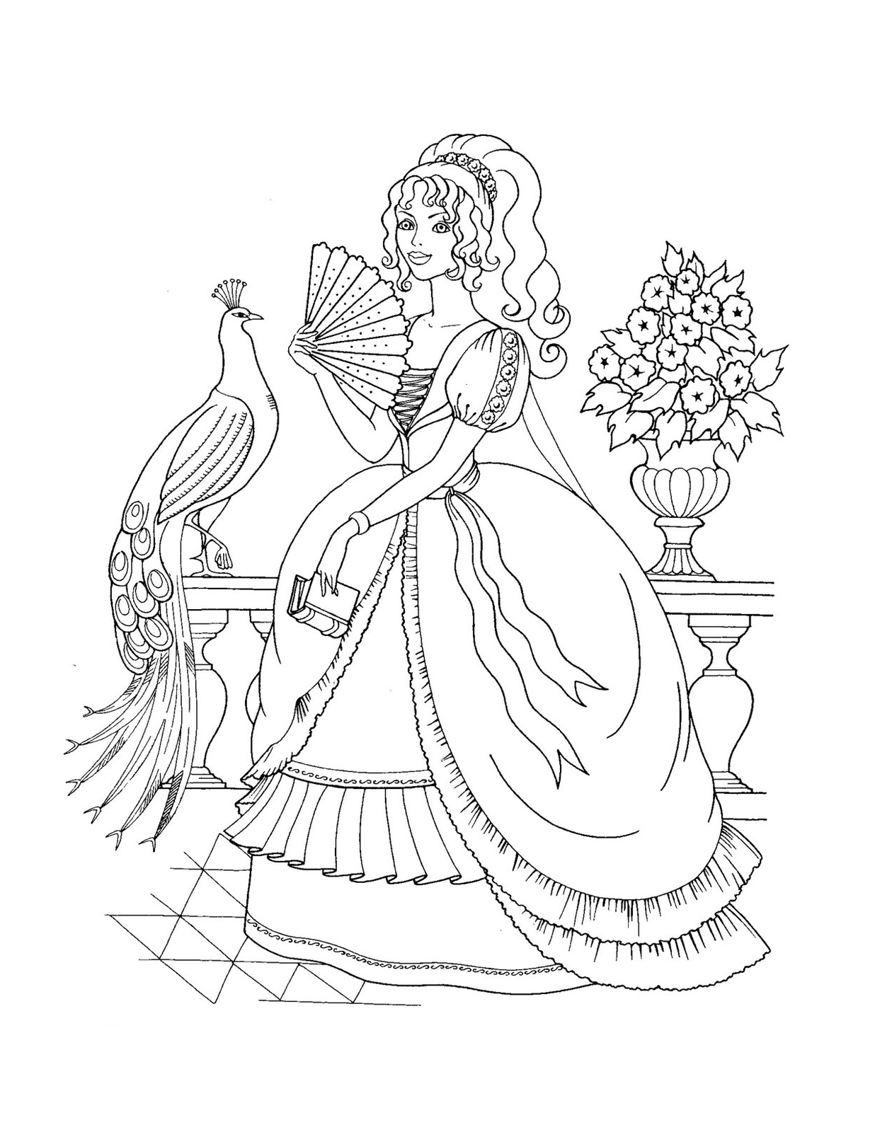 99 Disney Princess Coloring Pages for Kids Printable 23