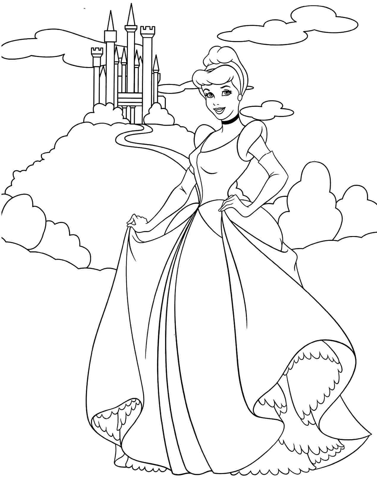 99 Disney Princess Coloring Pages for Kids Printable 27