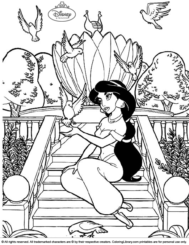 99 Disney Princess Coloring Pages for Kids Printable 31