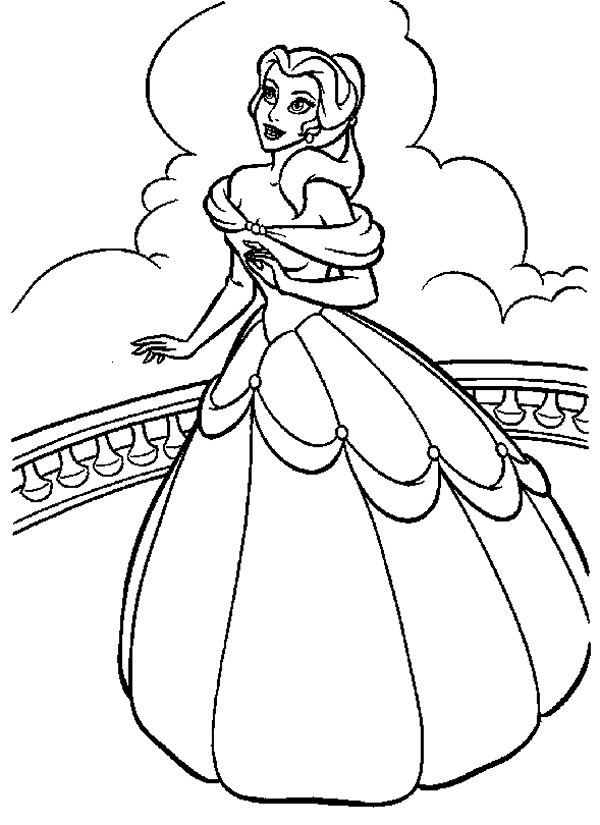 99 Disney Princess Coloring Pages for Kids Printable 33