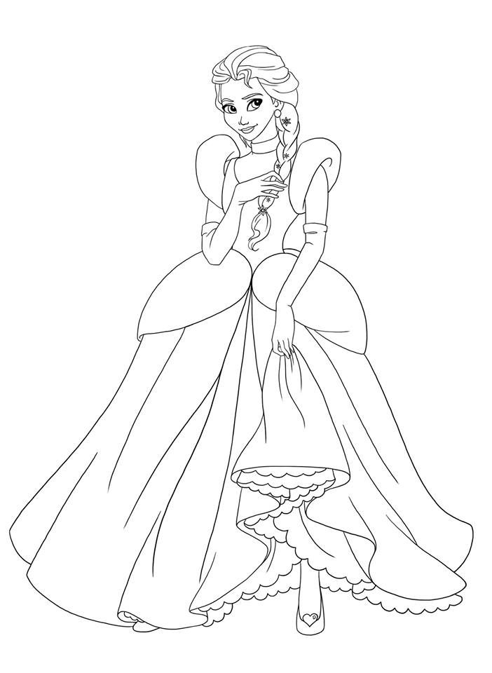 99 Disney Princess Coloring Pages for Kids Printable 35