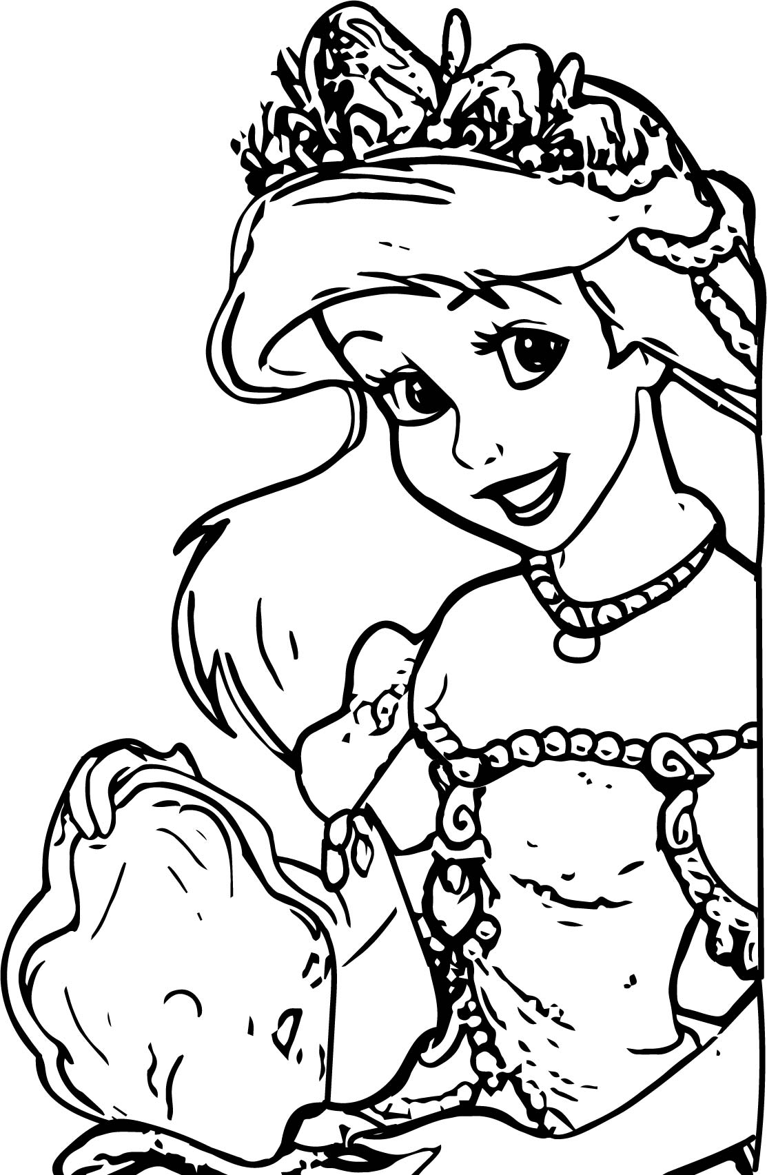 99 Disney Princess Coloring Pages for Kids Printable 37